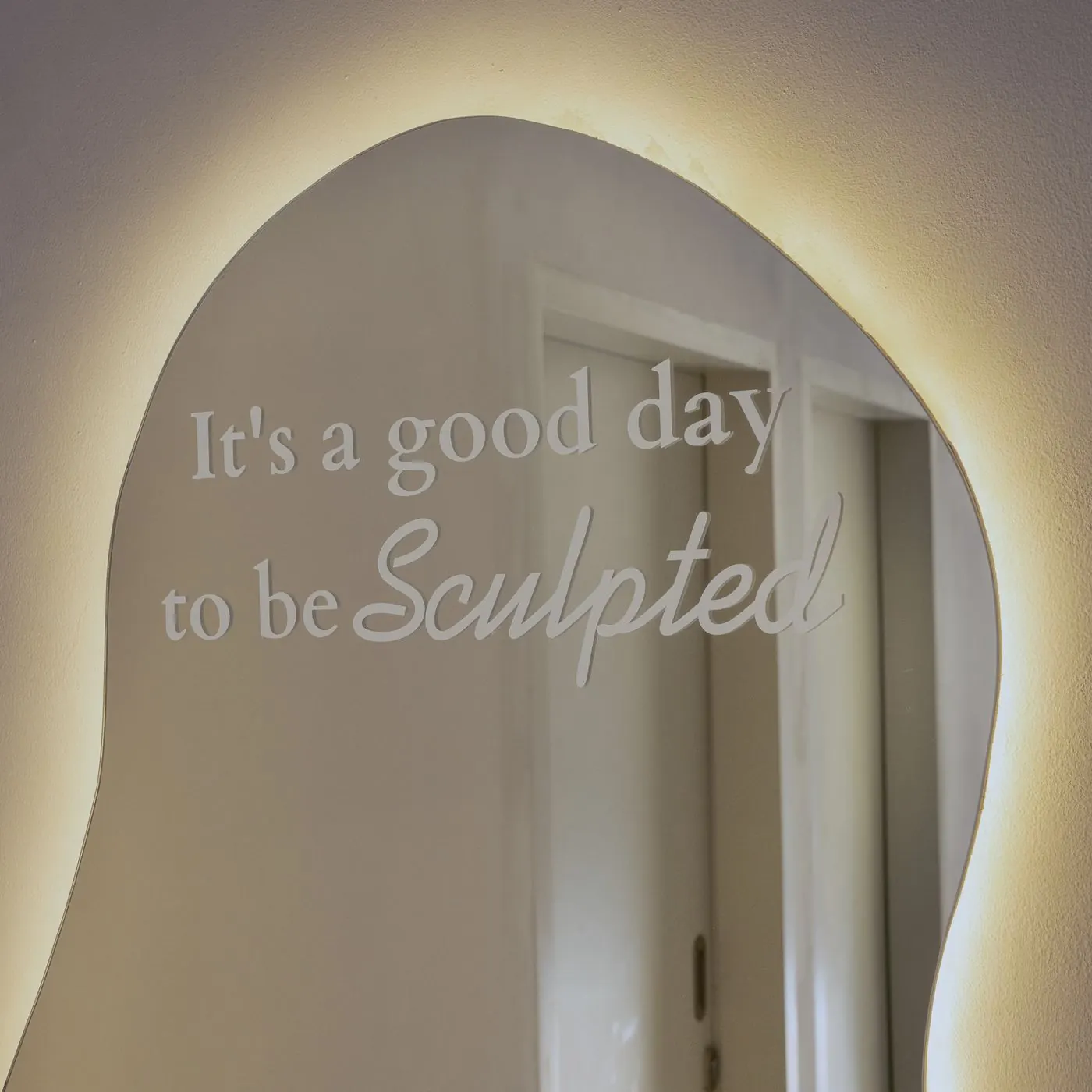 The WonderSculpt studio entrance: “It’s a good day to be sculpted”